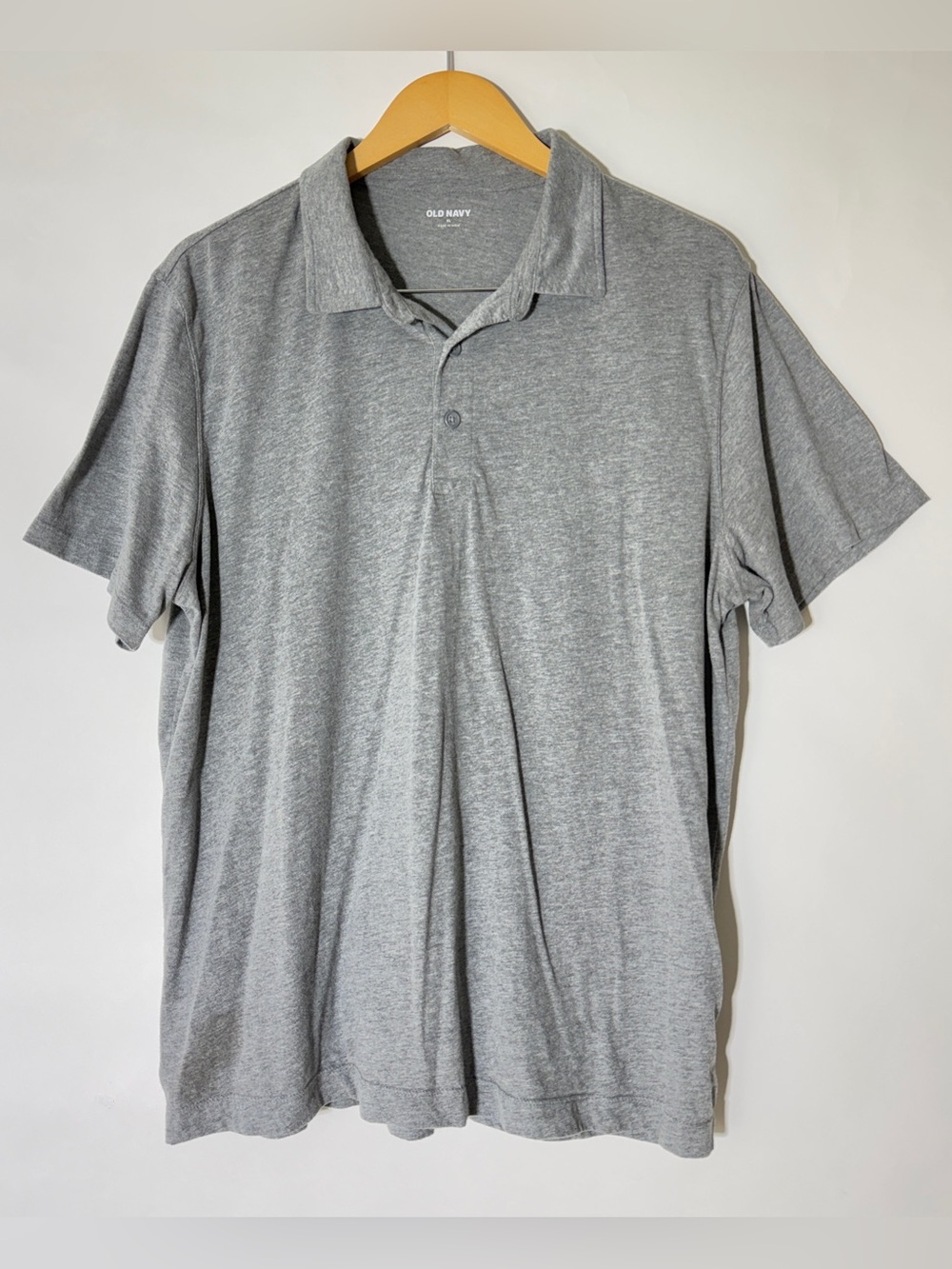 Old Navy Men's Heather Gray Polo Shirt